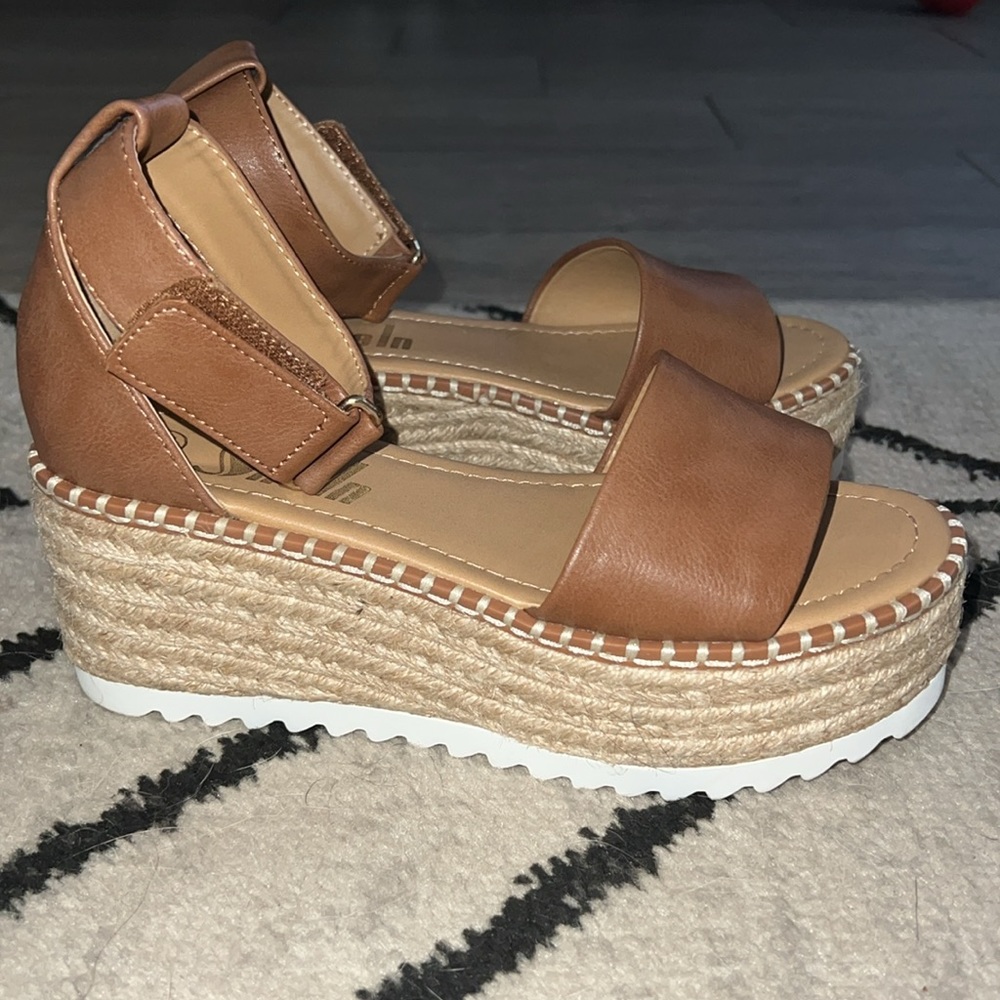 Brown Platform Sandal - image 1